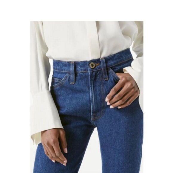 NWT Frame Le Italien True Straight Jeans Vintage Blue Size 31 - Picture 11 of 13